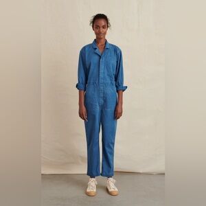 Alex Mill Indigo-Dyed Standard Jumpsuit Small
